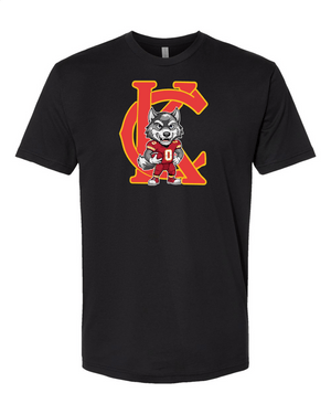 KC Wolf Pack Black T-Shirt – Unique Design by Tee Nation - 