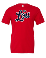 The Lou Baseball Script Tee - Unique Saint Louis Apparel by Tee Nation - 