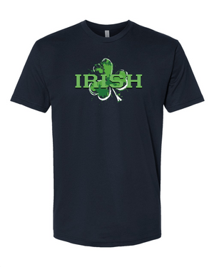 Trendy Irish Clover Tee – Midnight Navy St. Patrick’s Day Shirt - 